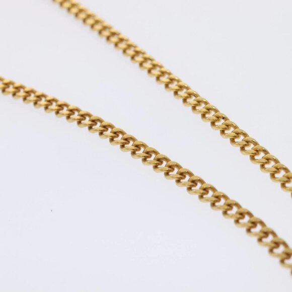 CHANEL Chain Quilted Shoulder Pouch Cotton Gold Red CC Auth - Picture 10 of 16